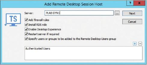 Deploy Parallels RAS RD Session host agent to the RDSH where the Microsoft Dynamics AX client features were installed from the Parallels RAS