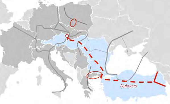 Nabucco will interconnect the gas markets of Europe and East Europe enhancing security of supply, competition, trading and retailing of gas Germany Poland 14.3 83.7 Czech Republic 7.8 Slovakia 5.