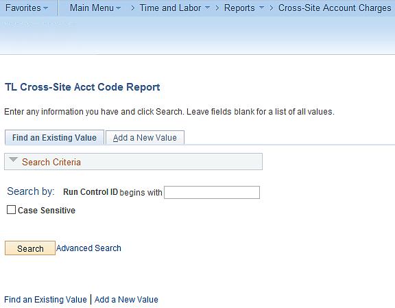 How to Run the Cross-Site Account Code Charges Report The Cross-Site Account Code Charges report is used to determine sites whose budget is being charged by a different site using their Combination
