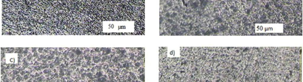Based on the microstructure analysis under optical microscope across the elds it is to be observed that there ere no defects and fine grains obtained.