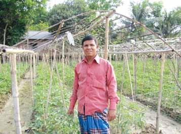 Many farmers lives were changed and improved after planting summer tomato. Mr. Nur Mohammad Mia is one of the lead farmers in Jessore district. He started to plant summer tomato in 1996.