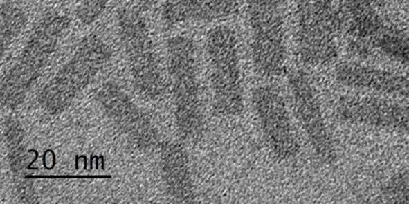 On the right TEM image c) UV-Vis, PL and PLE spectra of CdSe/CdTeSe