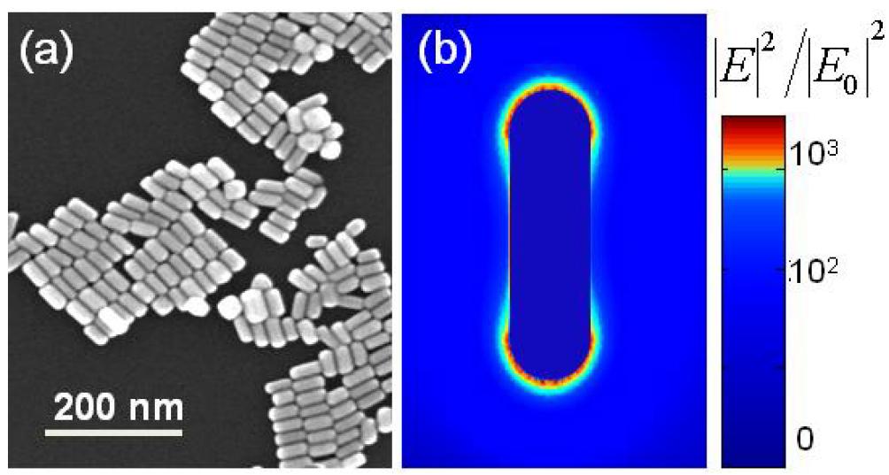 Fluorescence enhancement by a single gold nanorod HF Yuan et al., Angew. Chem.