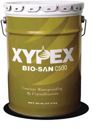 PROVEN TECHNOLOGY 2 Protects concrete in high concentrations of H 2 S Specimens of concrete treated with Xypex Bio-San as well as untreated concrete were hung in the enclosed sedimentation tanks at a