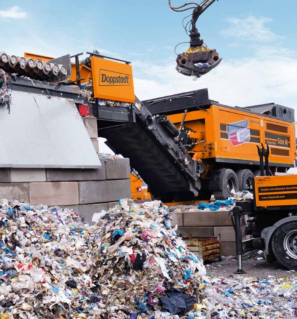 Treat commercial waste with Doppstadt solutions Low operating costs thanks to efficient drive systems Robust design of all machines Low proportion of fine particles The perfect solution