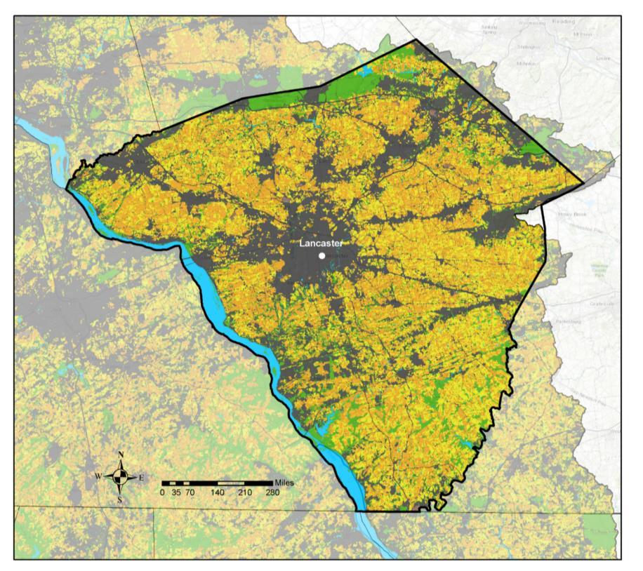 Cropland Forest Pasture Phase 6 land use coverage available at https://chesapeake.