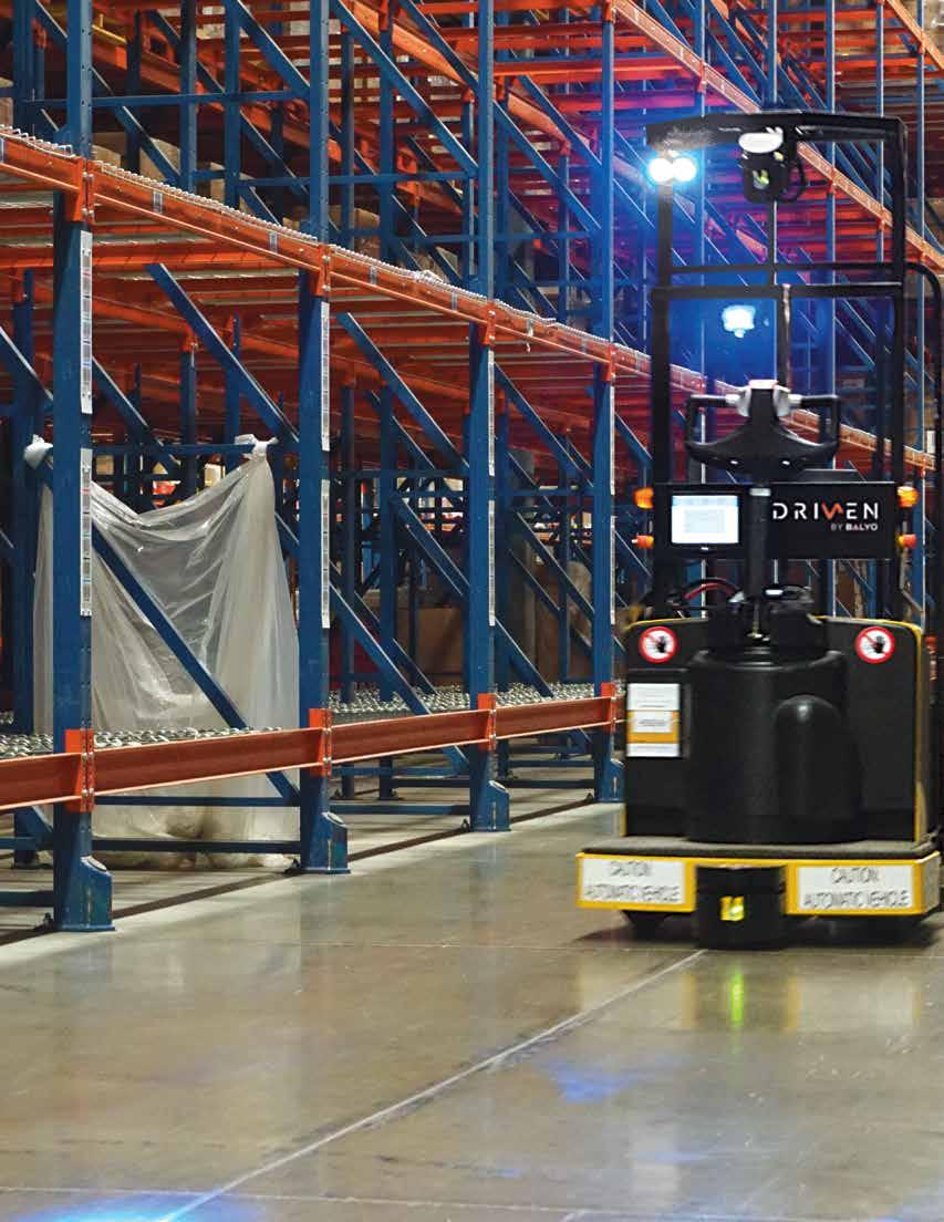 WHAT IS COBOTICS? Called cobotics, the collaboration between people and robotic lift trucks allows both to work and interact in a reliable manner.
