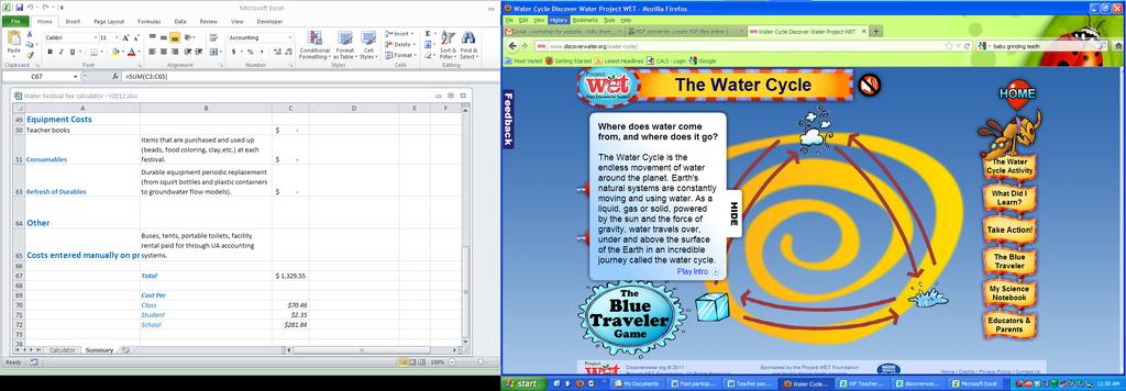 After the Water Festival, do this activity to review what you ve learned the water cycle! Click here!