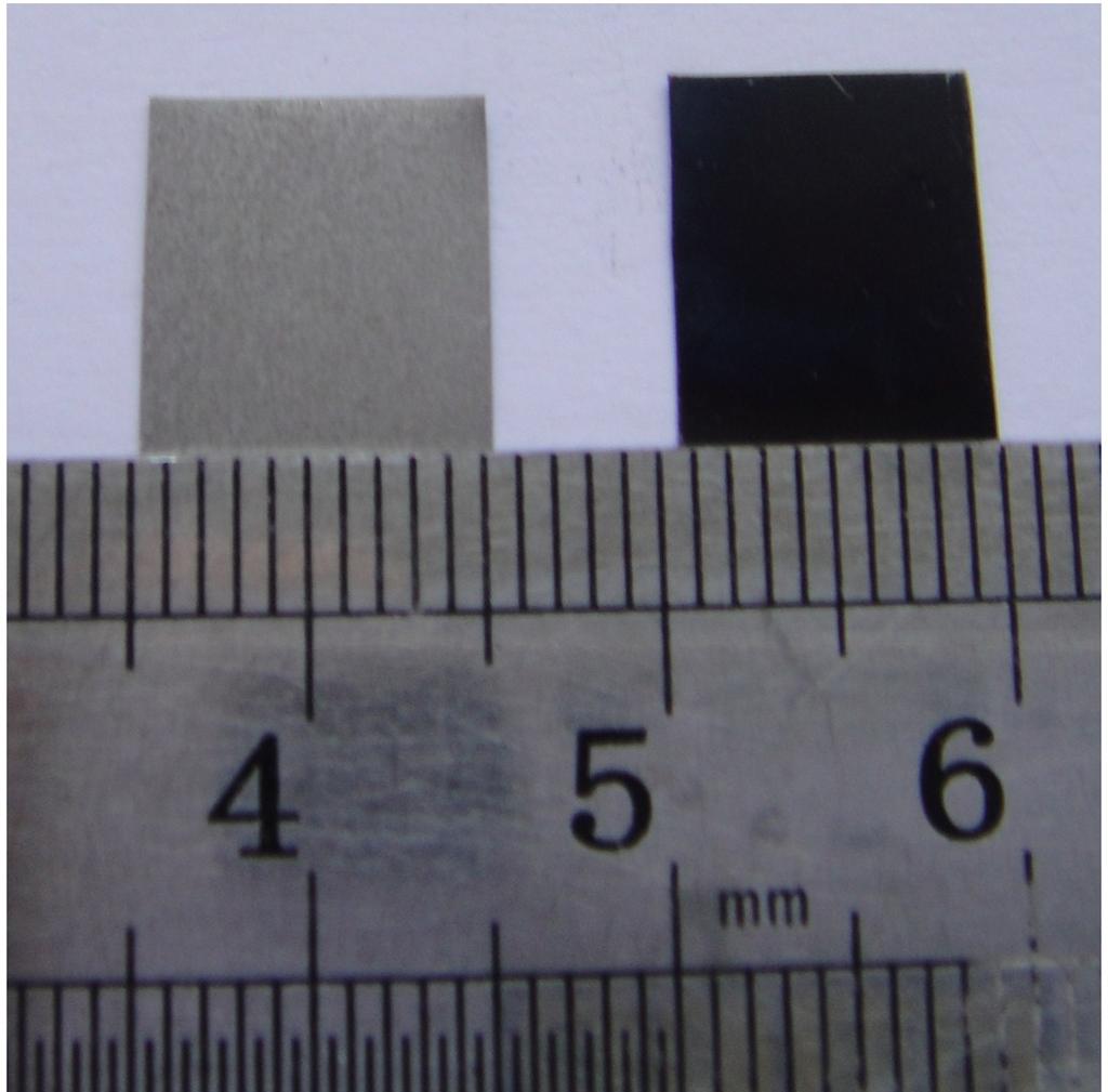 Fig. S1 Optical photograph of bare Ti plate