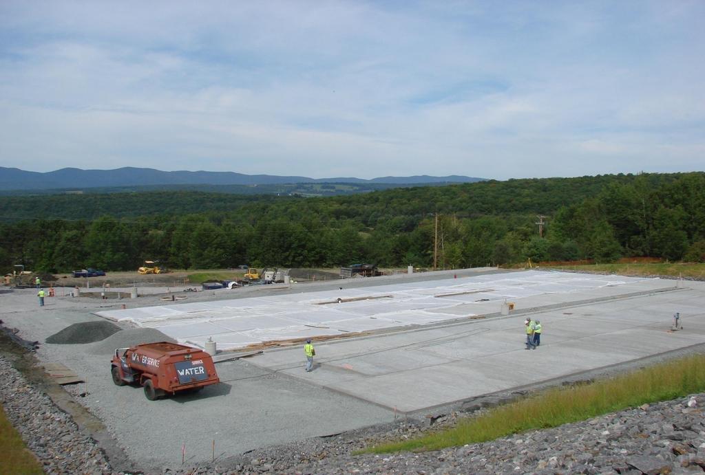 35,000 Sq Ft Pervious Concrete Park & Ride VTDOT Randolph, Vermont - Sept 08 Monitoring