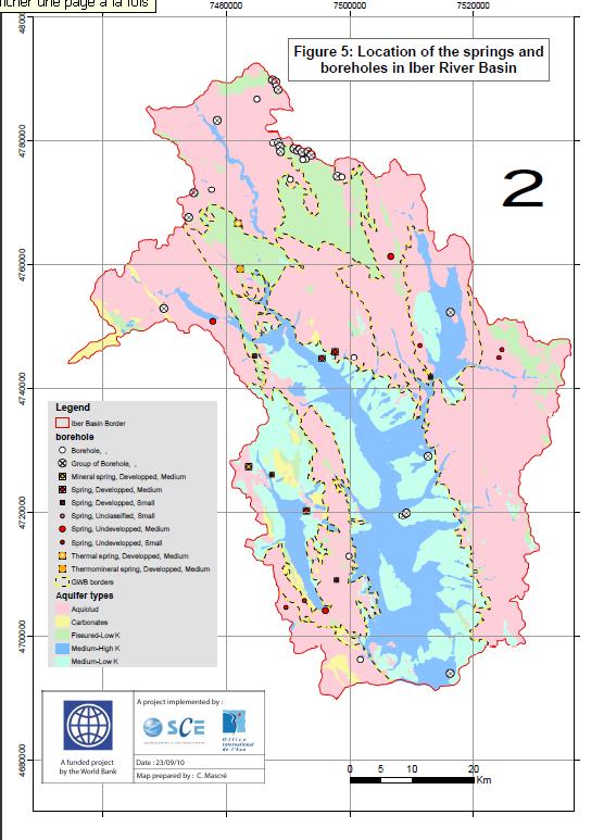 Map 15: Simplified Hydrogeology in Ibër Basin,