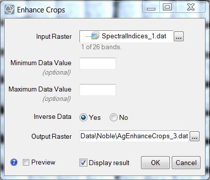 crops, for input to the