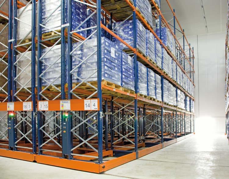 General Features of Movirack System With the Movirack system, shelving units become more compact and their storage capacity considerably increased, particularly when