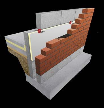 Masonry partial fill cavity walls Install Celotex CW4000 high performance thermal insulation in partial fill cavity wall applications to minimise insulation thickness and give the following benefits: