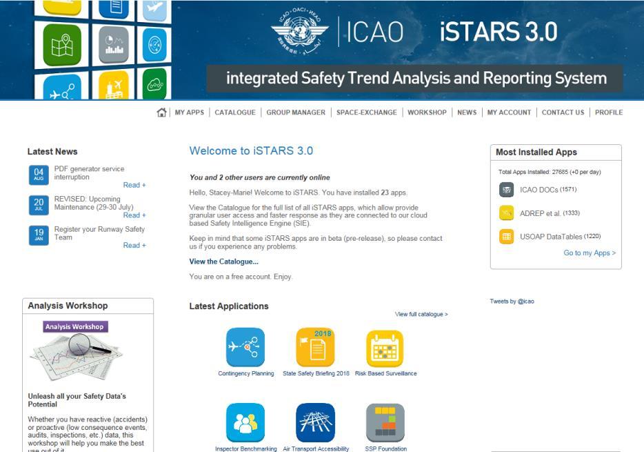 istars and SPIs Web-based system on ICAO Secure Portal Hosts web applications which detail SPIs as well as their respective