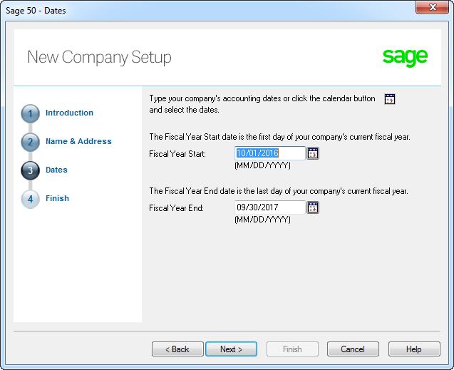 Setting up your company 3. Click Finish, and Sage 50 Accounting will create your company.