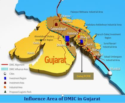 Dholera SIR is within the proximity of Delhi-Mumbai Industrial Corridor High Impact industrial area within 150 km on each side of the Freight Corridor GoI is developing DMIC as a global manufacturing
