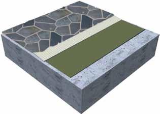 LTIRETE Masonry Pointing Mortar does not inhibit efflorescence from occurring in natural or manufactured stone facade installations.
