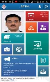Leave, Reports, News, Career, e-learning Content, Salary Information,