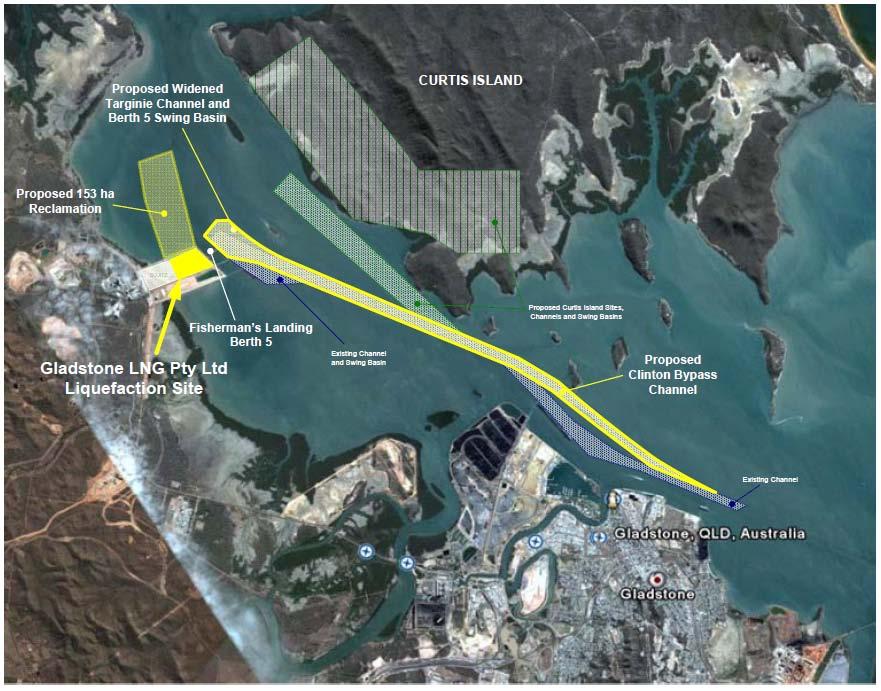 Gladstone LNG Project Fisherman s Landing Project Description 3 mtpa LNG Plant to be located on Fisherman s Landing, an existing reclaimed site on the mainland, Port of Gladstone.