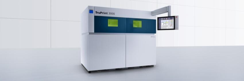 TruPrint 3000 At a glance 01 Large build volume Ø 300 x 400 mm 02 Interchangeable cylinder principle Quickly exchangeable build and supply cylinders 04 Industrial software and Monitoring solutions