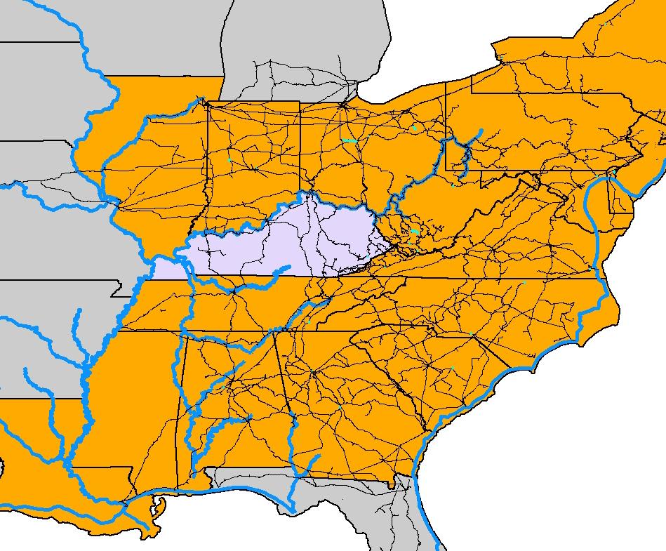 This newly marketed freight rail reorganization bypasses large sections of the Ohio River Basin. The intermodal terminals in Ohio are NOT river adjacent, limiting inland connectivity.