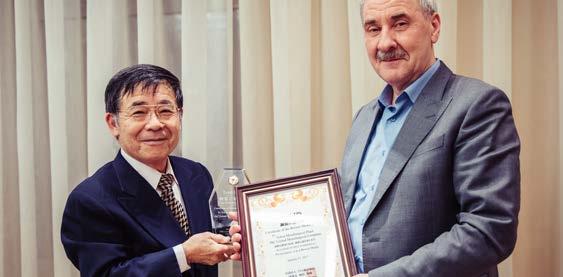 PRODUCTION AND TECHNOLOGY RECOGNITION OMK s integrated large-diameter pipe facilities were recognized by the Russian Union of Industrialists and Entrepreneurs (RUIE) as the country s 2015 import