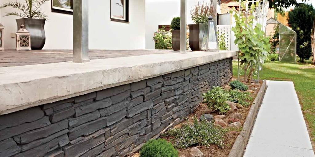 external perimeter wall? With the stamped plaster Ideal Wall it is possible.