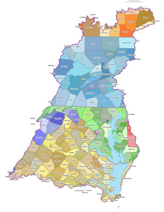 Calculate dollars spent on fertilizer from Ag Census in counties inside and outside watershed to clip watershed-only sales.