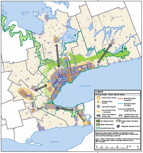 Map 3: Moving People No link is shown between the City of Guelph and Waterloo Region despite commuter data supporting relatively high volumes between the two communities.