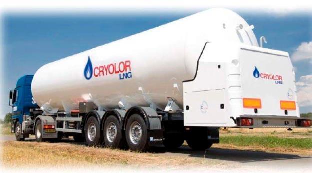 LNG DELIVERY TANK TRUCKS Examples LNG TRAILERS: 8 BAR The 53,400 litre LNG Trailer (8 Bar) is a perlite &