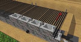 lock the geogrid into the gravel core Pull the unit forward to engage and align the SecureLugs Complete the installation of units on the Geogrid Reinforced