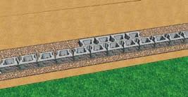 Core Step Units Step 3 Lay Second Course Place the second course of units on top of the base units Place a second row of units back to back behind the second course of units on half bond Backfill