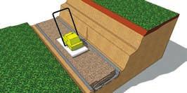 gravity Step 4 Base Stabilization Leveling Pad Trench Base Stabilization Fabric Trench Depth 6" (Optional) place 5' to 6' wide Base Stabilization