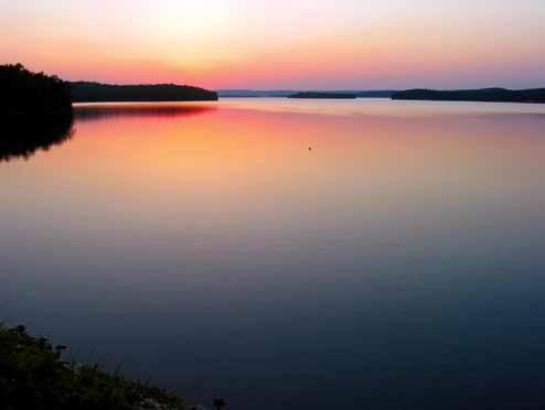 Figure 2. Lake Maumelle, Arkansas is one of two water supply lakes for Central Arkansas Water. Photo by Dennis Yarbro, Central Arkansas Water.