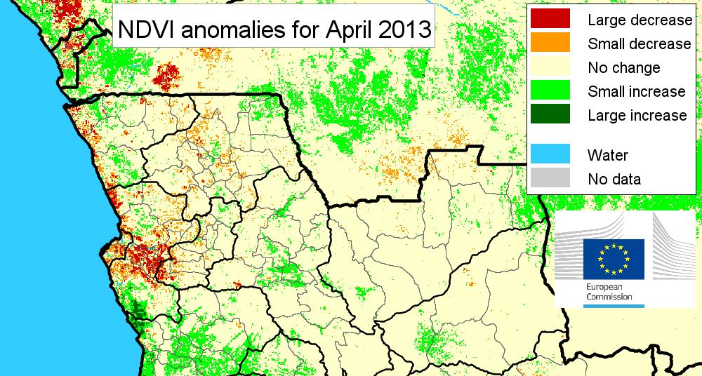 becoming well visible in April and extending to large parts of the South West in May 2013 (Figure 6). Figure 6.