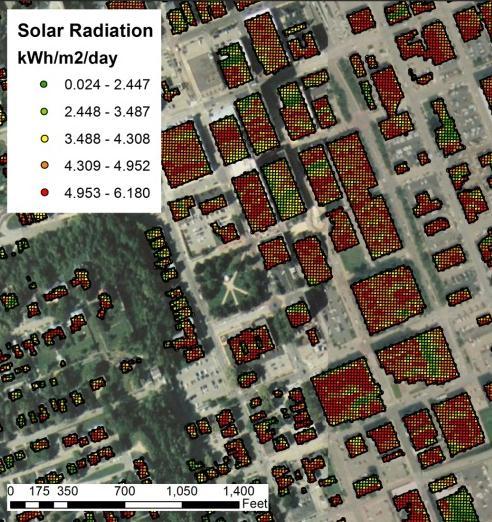 (Left): Solar Radiation Point File,
