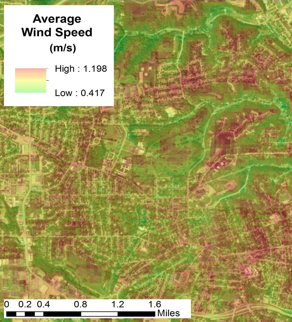 Speeds Calculated with ArcGIS Software based