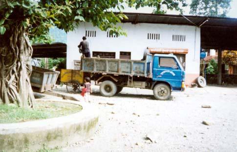 Waste Transfer from Rickshaw to Truck