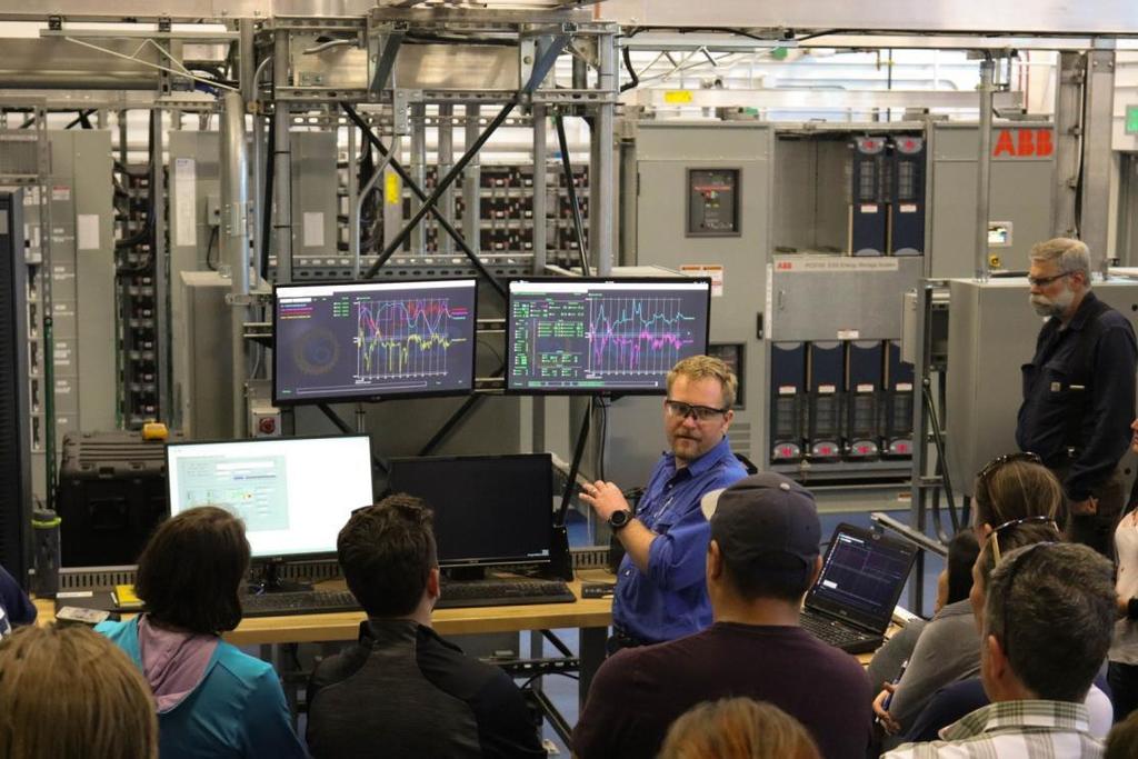 ARENA participants tour the Power Systems Integration Lab on UAF