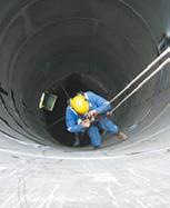 External coatings systems are provided for all kinds of tanks, vessels and pipeline systems.