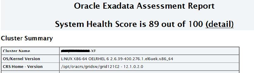 ExaChk Standardization Does not provide ALL answers to Exadata best practices,