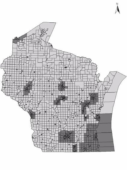 Preliminary Statewide Zone System 1,645 CVT zones (City- Village-Township) 1,215 rural zones 430