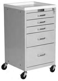 3026-E24-4EMS Emergency Package Harloff Cart for Any Application Popular design for storage of stock medications and other treatments Pre-installed wheels reduce setup