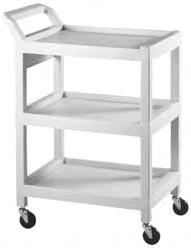 They are available in three models with a wide range of weight capacity and space options. Stainless Steel Cart 3 Stainless Steel Shelves (15.
