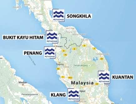 Strategic Geographic Location - Values Creation Sadao ICD* Songkhla ICD Reduce border