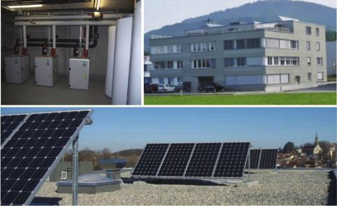 482 Elena-Lavinia Niederhäuser et al. / Energy Procedia 70 ( 2015 ) 480 485 The entire electricity production of the photovoltaic panels is directly used by the heat pump.