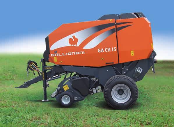 GA CH 12 - GA CH 15 BALER CHAMBER The mixed baler chamber concept, developed by Gallignani, is based on the combination of a front section with steel lobed rollers and a rear section with chains and
