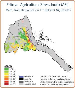 Reference Date: 14-September-2015 Mixed prospects for main kiremti cropping season due to erratic rainfall in parts Severe drought conditions prevailing in coastal pastoral areas Mixed prospects for
