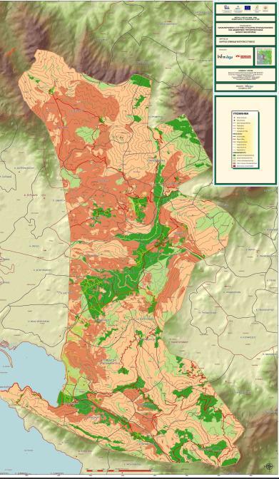 are about rivers, water points, kind of vegetation etc. The operational maps indicate the probability of a fire in an area, the high risk areas etc.